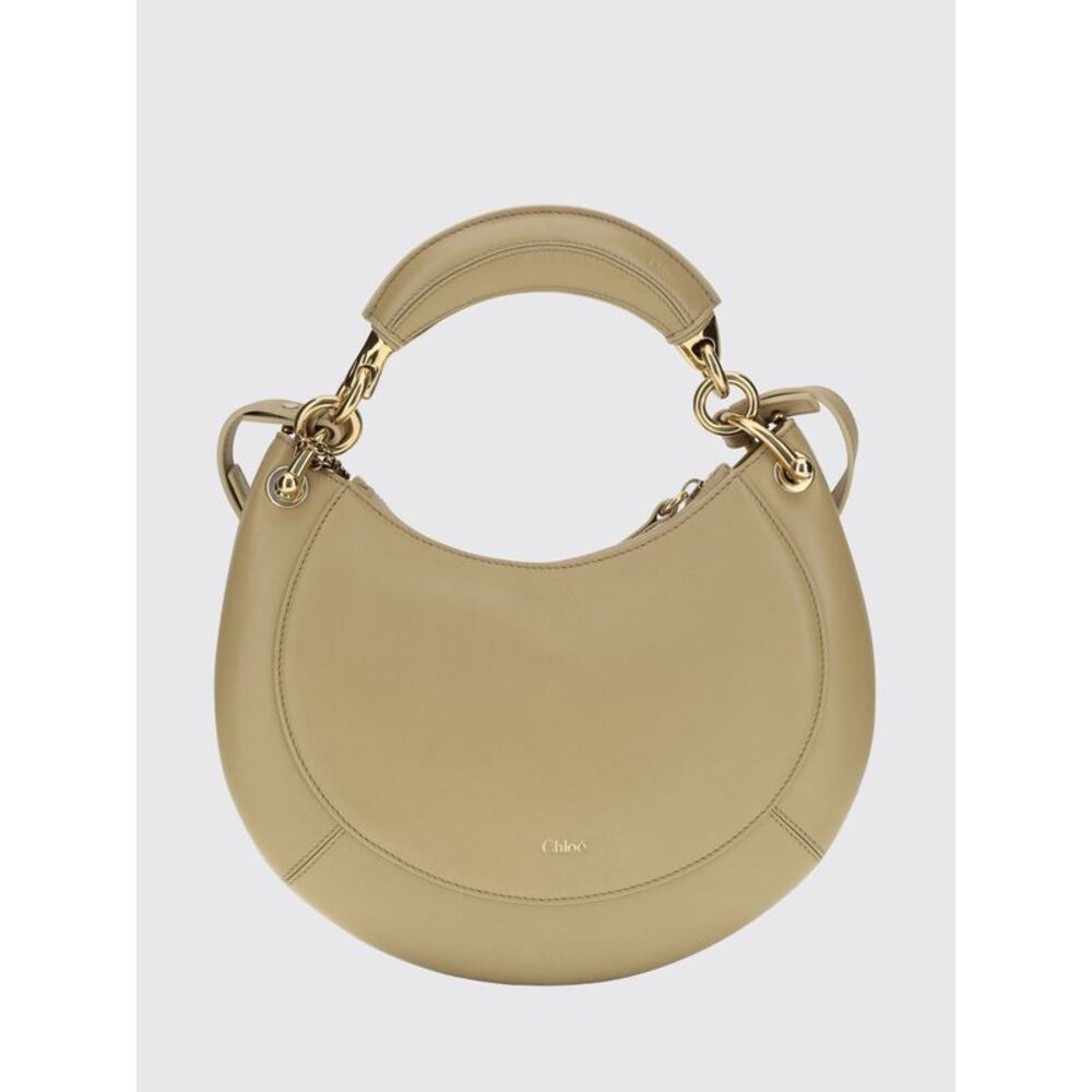 Chloe Women Banana Smooth Calfskin Handbag Chloe With Rigid Handle